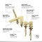 Kibi Cube Deck Mounted Bathtub Faucet with Hand Shower, Brushed Gold KTF3102BG - alternate 6